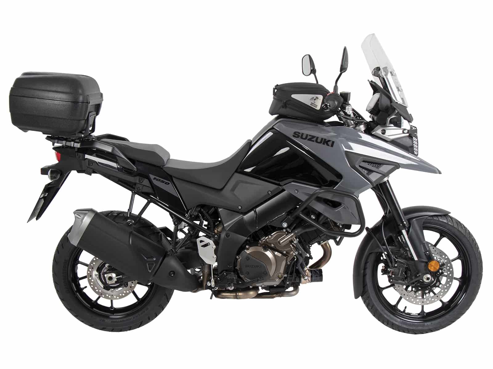 Alurack top case carrier black for combination with original rear rack for Suzuki V-Strom 1050 / XT (2020-2022)