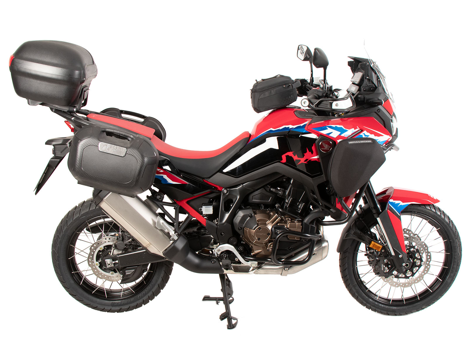 Alurack top case carrier black for combination with original rear rack for Honda CRF 1100L Africa Twin (2024-)