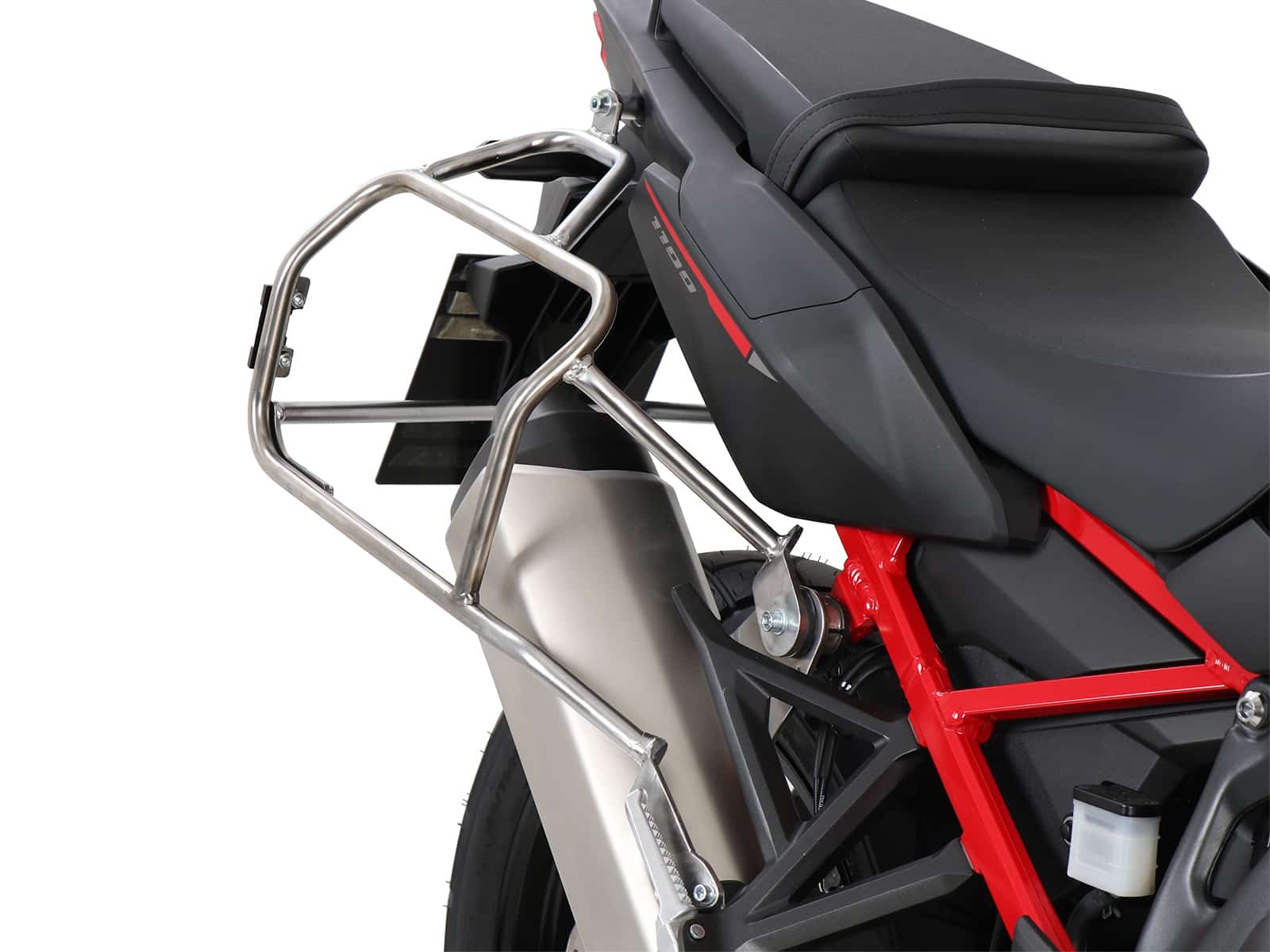 Sidecarrier Cutout stainless steel incl. Xplorer sideboxes black for Honda CRF 1100 L Africa Twin (2019-2021)