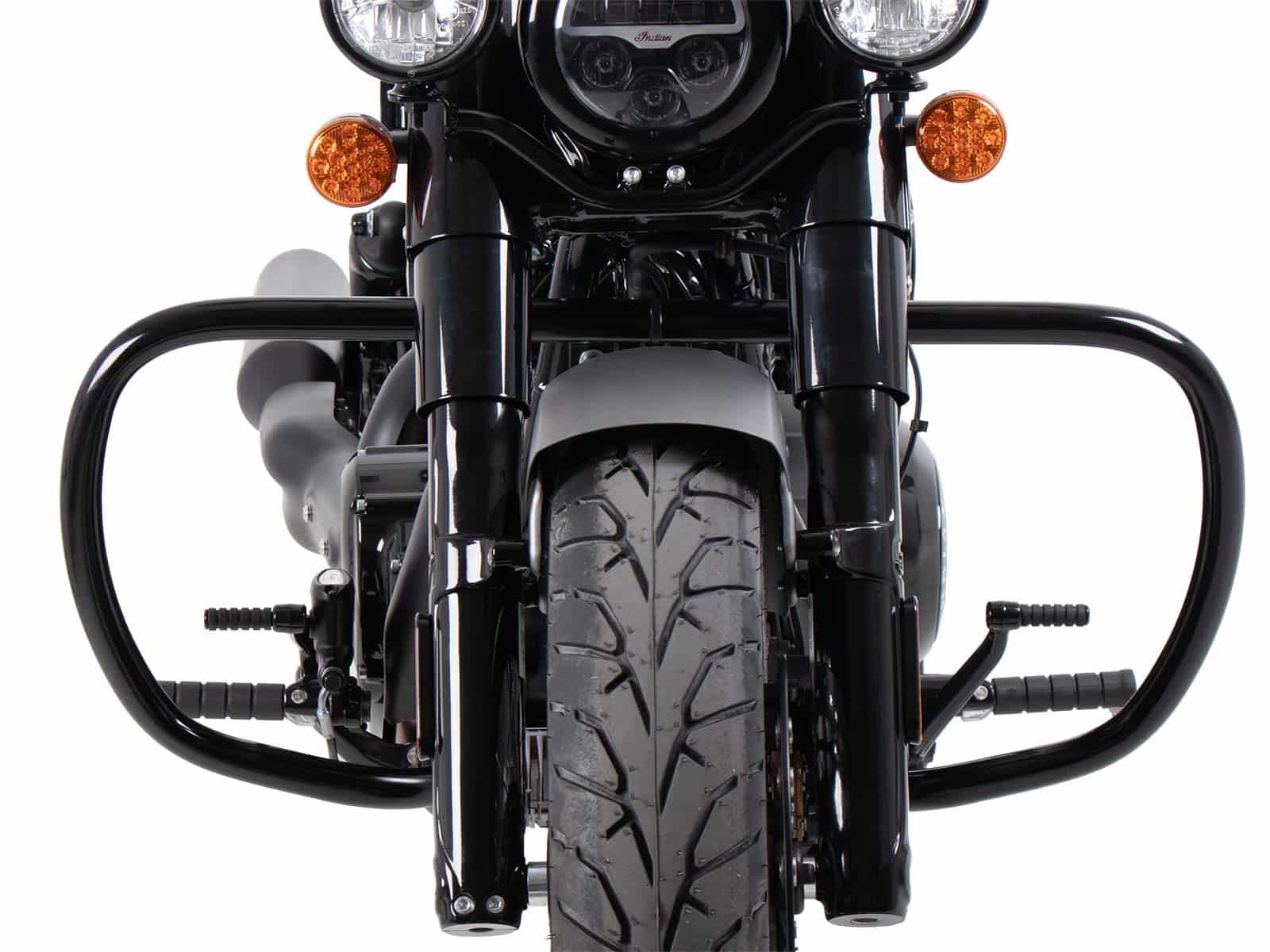 Engine protection bar black for Indian Chief Dark Horse / Chief Bobber Dark Horse / Super Chief Limited / Sport Chief (2022-)