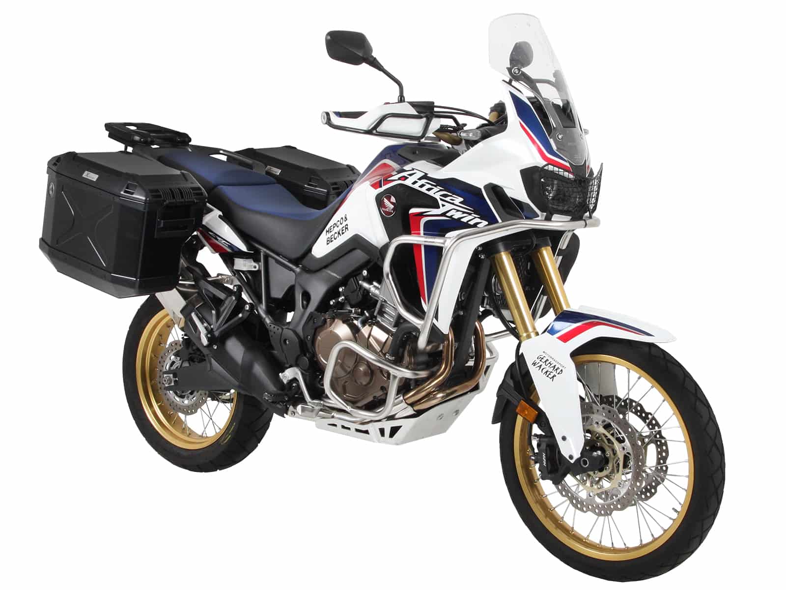 Sidecarrier Cutout stainless steel incl. Xplorer sideboxes silver for Honda CRF1000L Africa Twin (2018-2019)