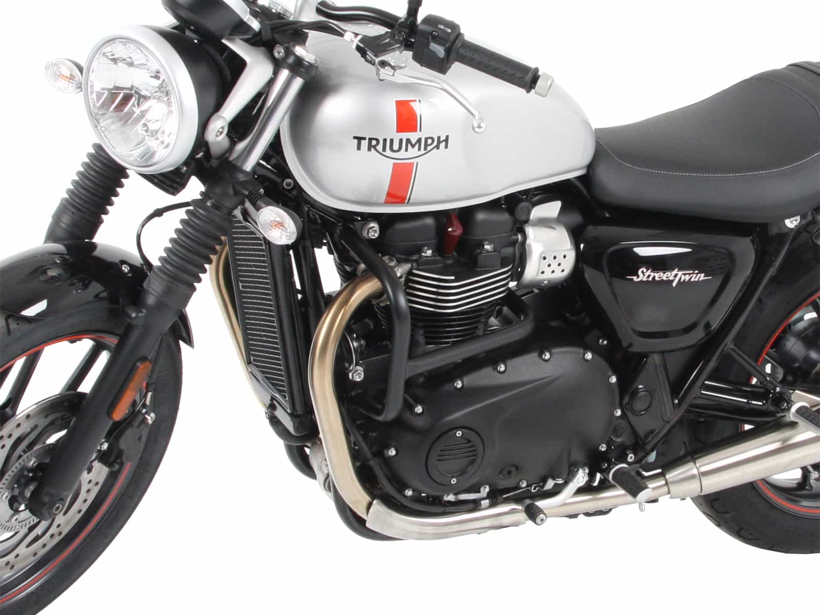 Engine protection bar black for Triumph Street Twin (2016-2022)