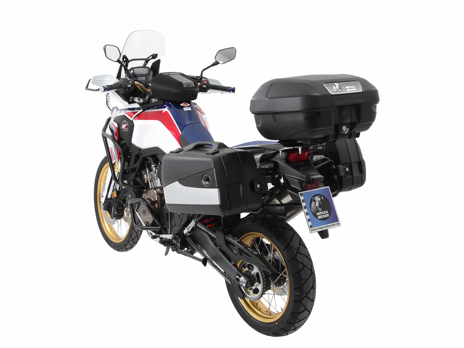 Sidecarrier permanent mounted black for Honda CRF 1000 Africa Twin (2016-2017)