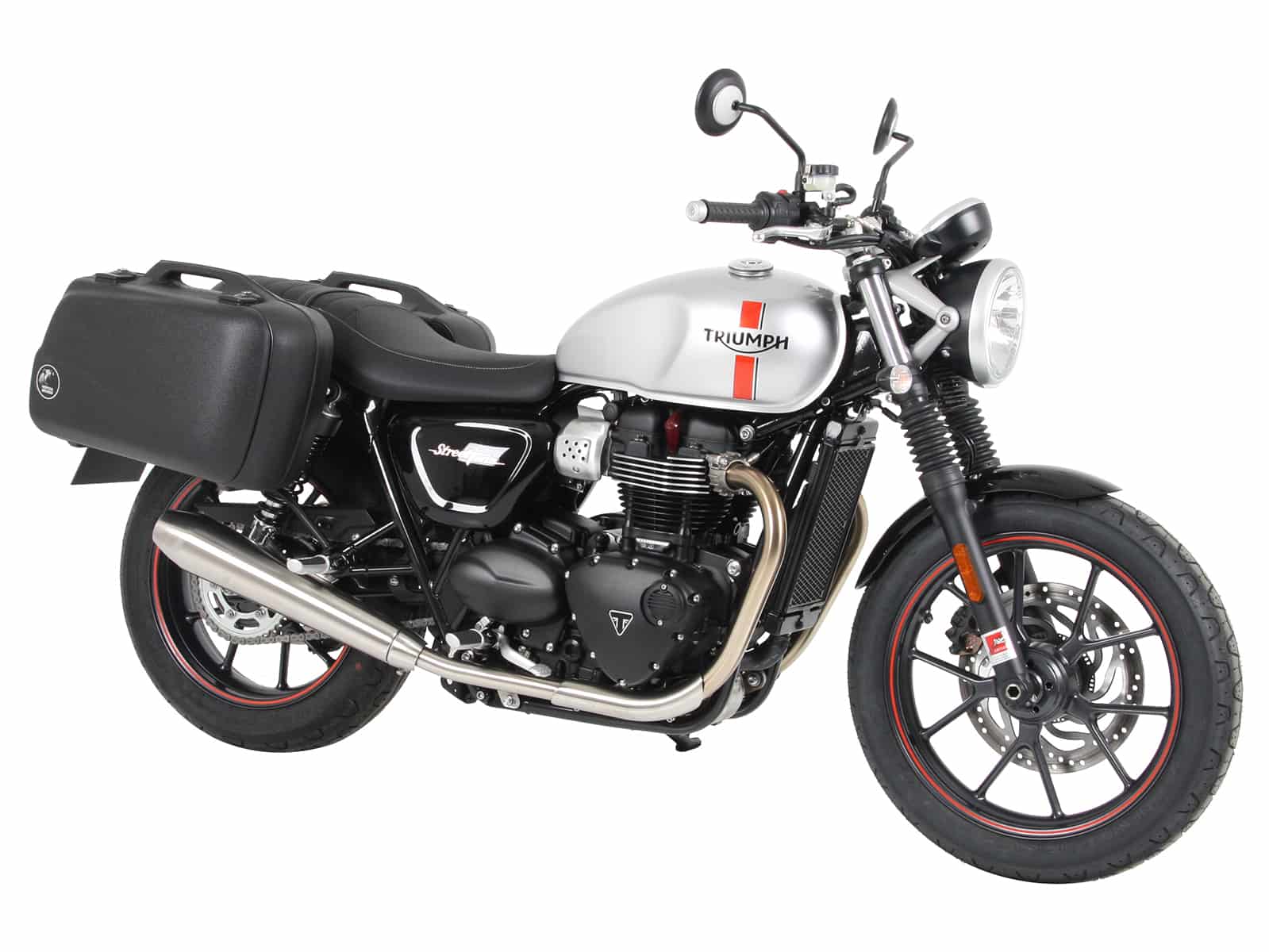 Sidecarrier permanent mounted chrome for Triumph Street Twin (2016-2022) / Speed Twin 900 (2022-)