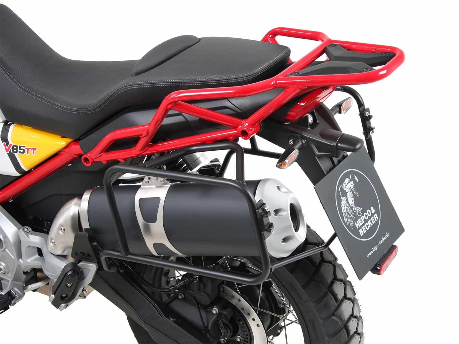 Sidecarrier permanent mounted black for Moto Guzzi V85 TT (2019-2023)