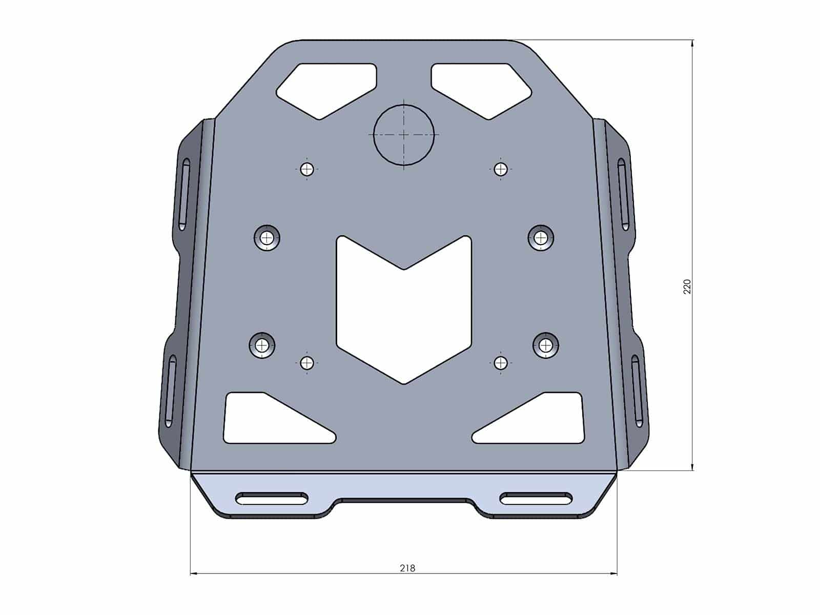 Minirack soft luggage rear rack for Honda CBR 650 R (2021-2023)