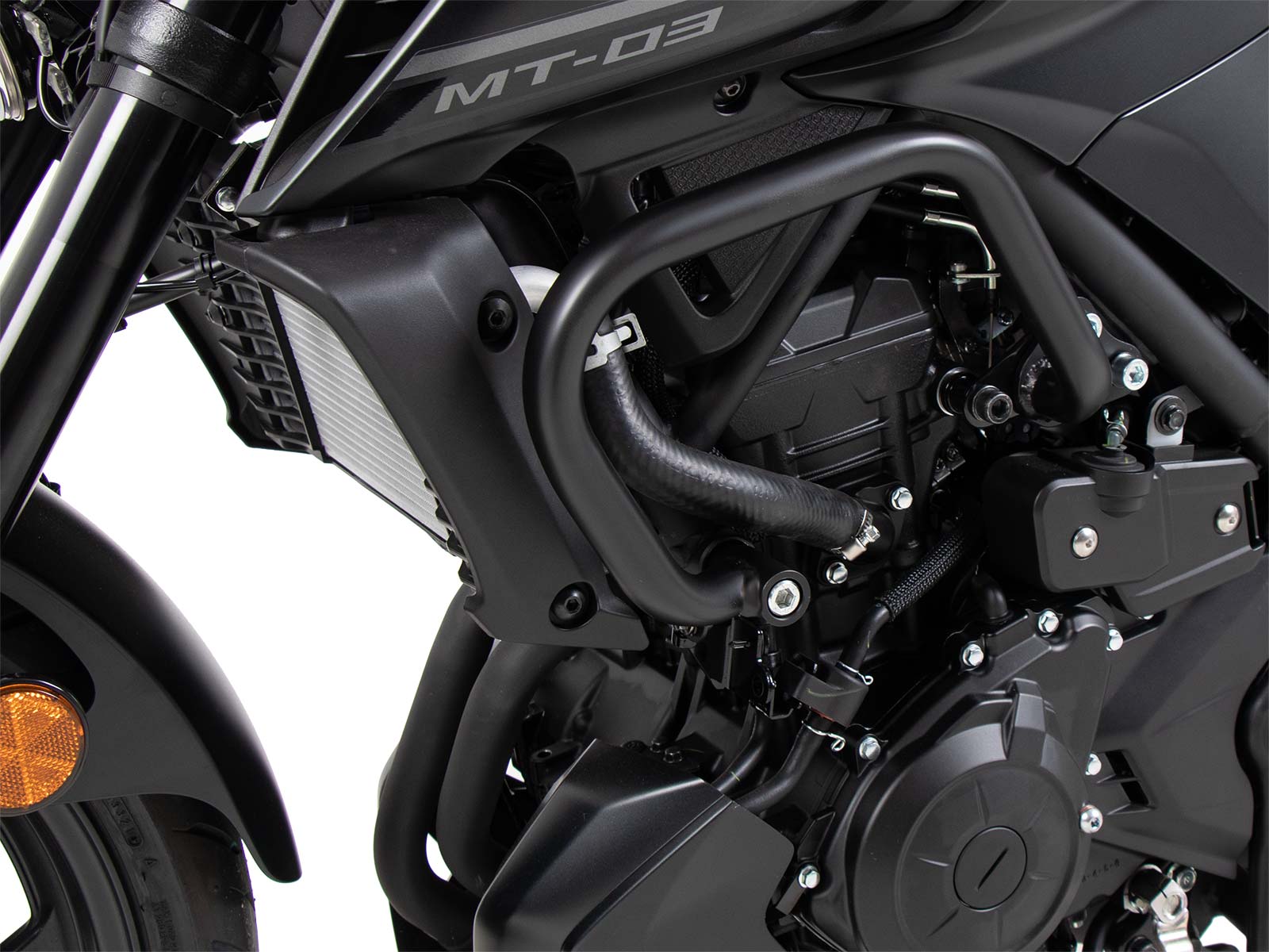 Engine protection bar black for Yamaha MT-03 (2020-) (Please inform us about year of production of the bike!)