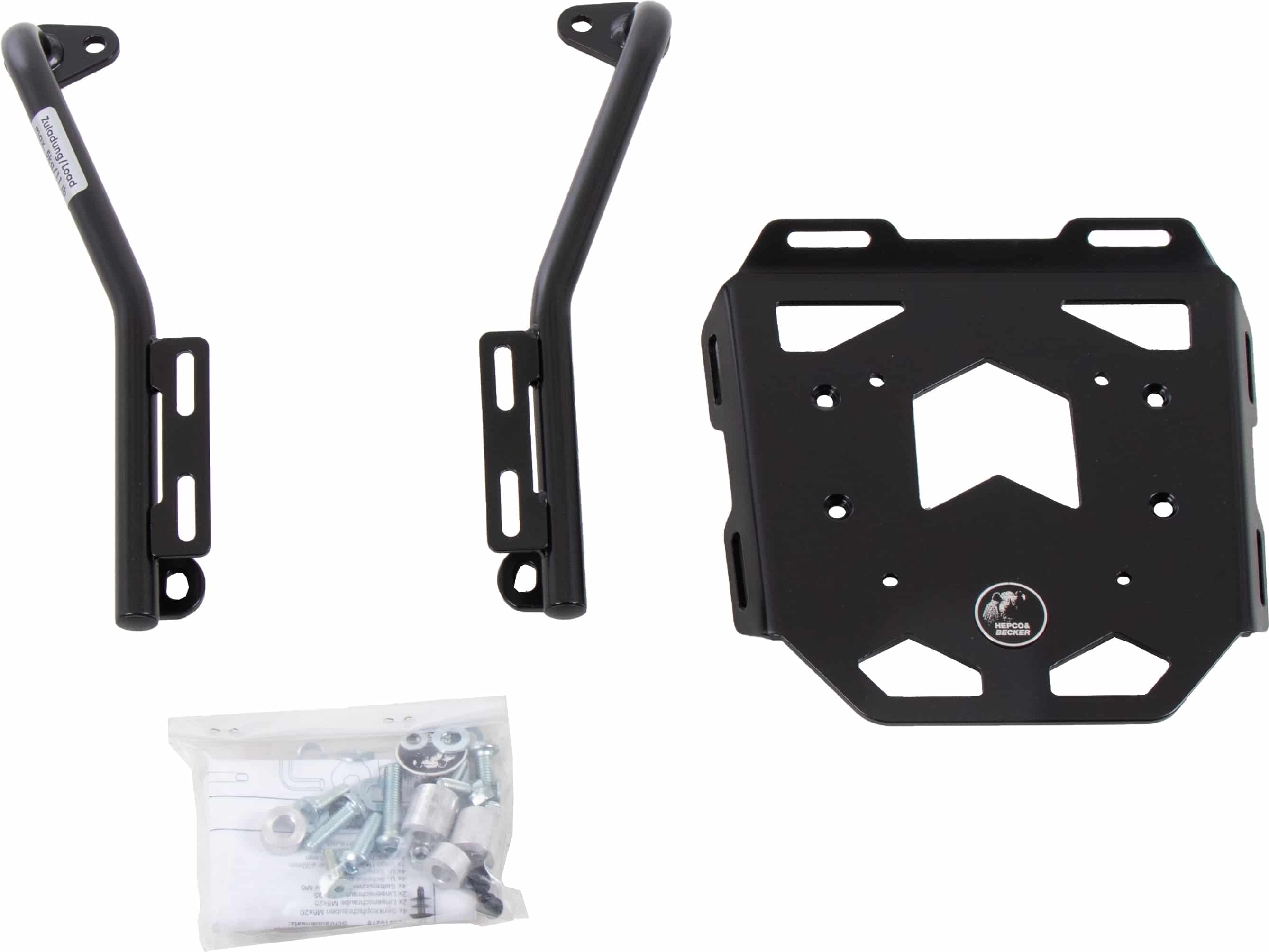 Minirack soft luggage rear rack for BMW R1250GS with short HP seat (2019-2023) / R1200GS LC HP