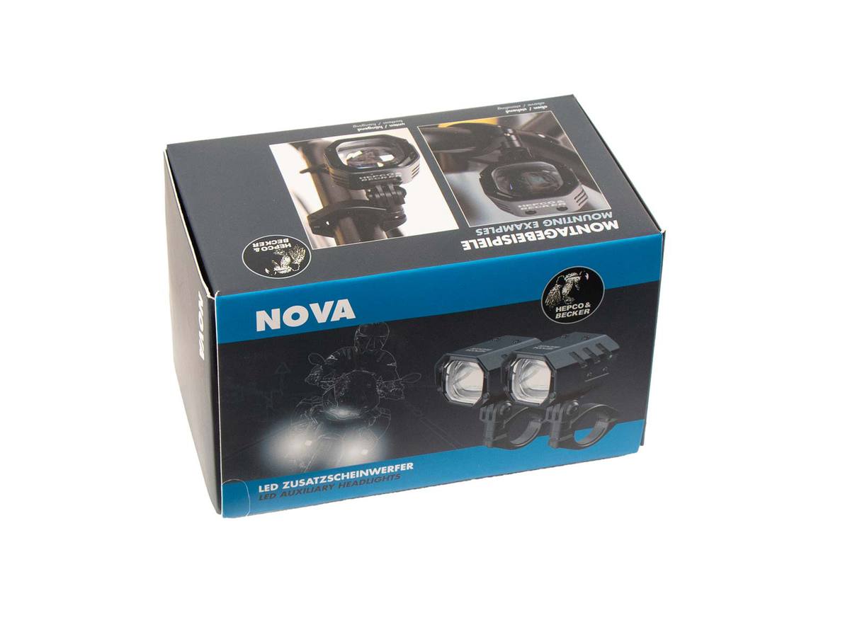 Nova LED additional headlight set incl. universal attachment