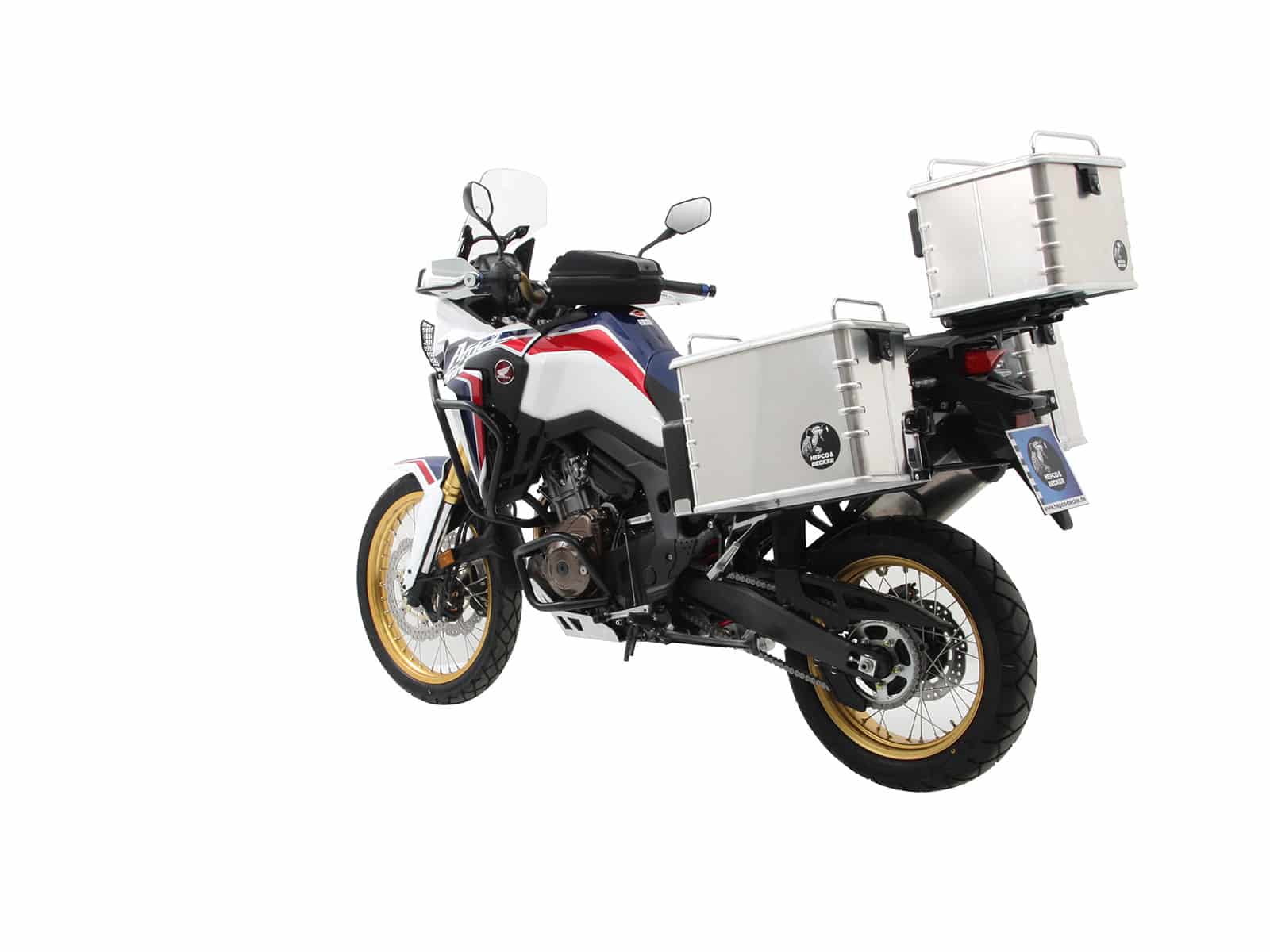 Sidecarrier permanent mounted black for Honda CRF 1000 Africa Twin (2016-2017)