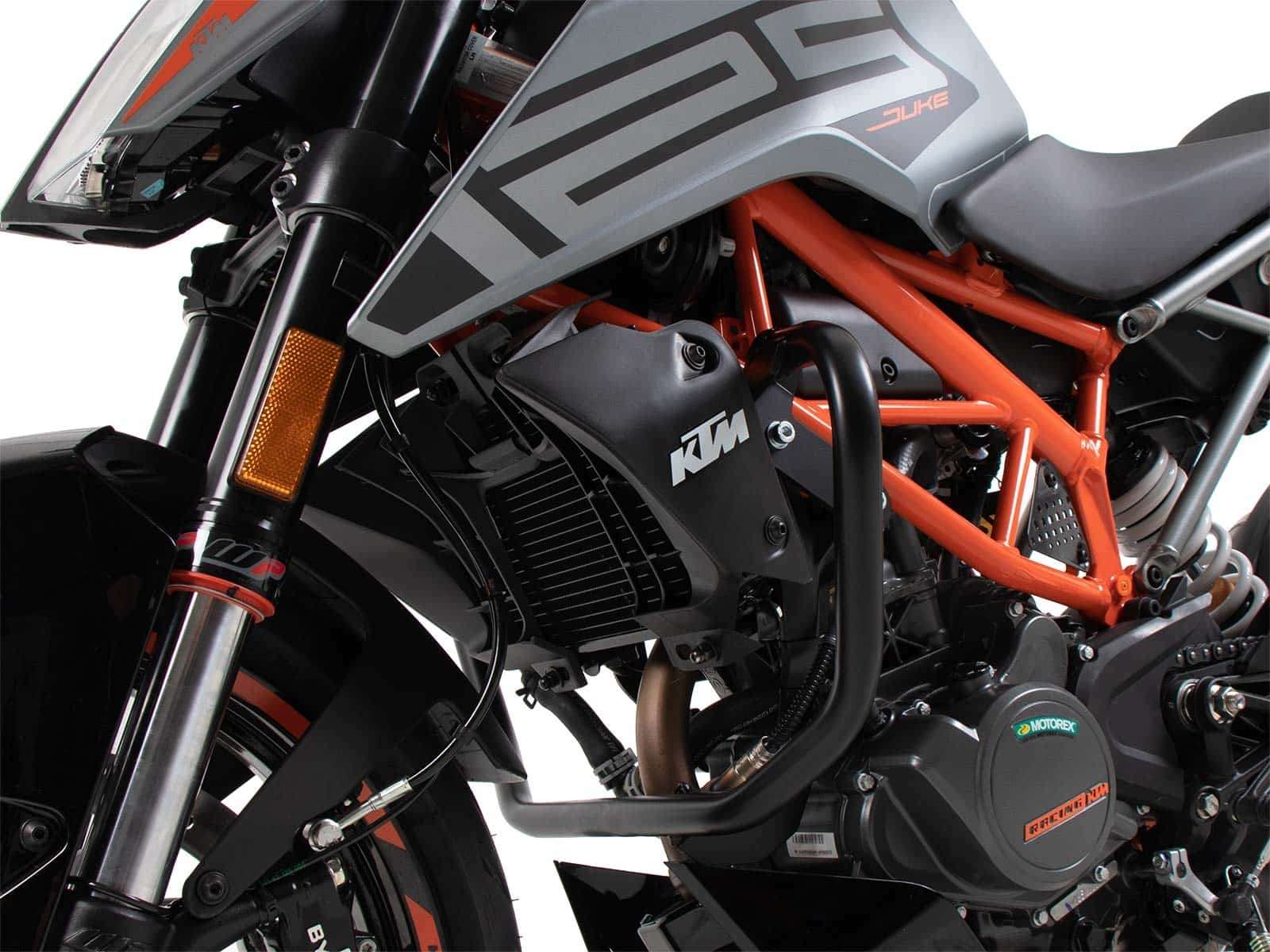 Engine protection bar - black for KTM 125 Duke (2021-2023)