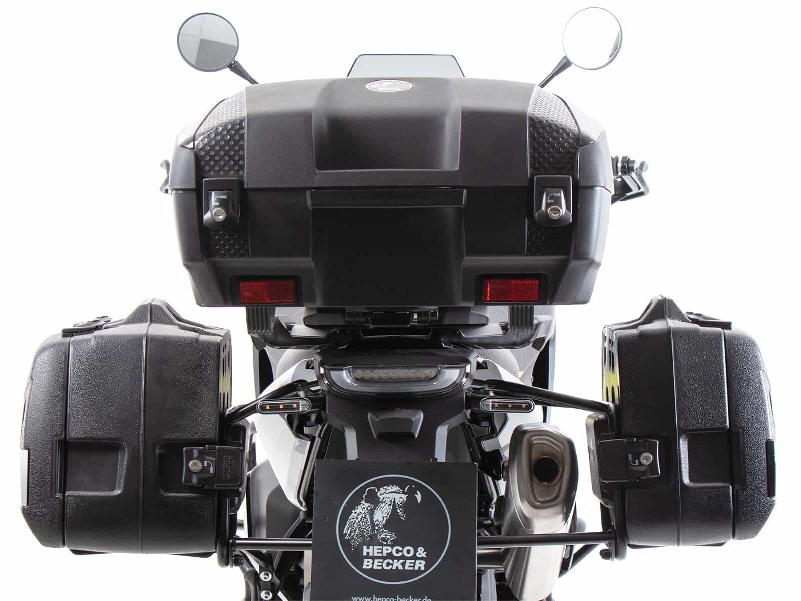 Alurack top case carrier black for combination with original rear rack for Husqvarna Norden 901 / Expedition (2022-)
