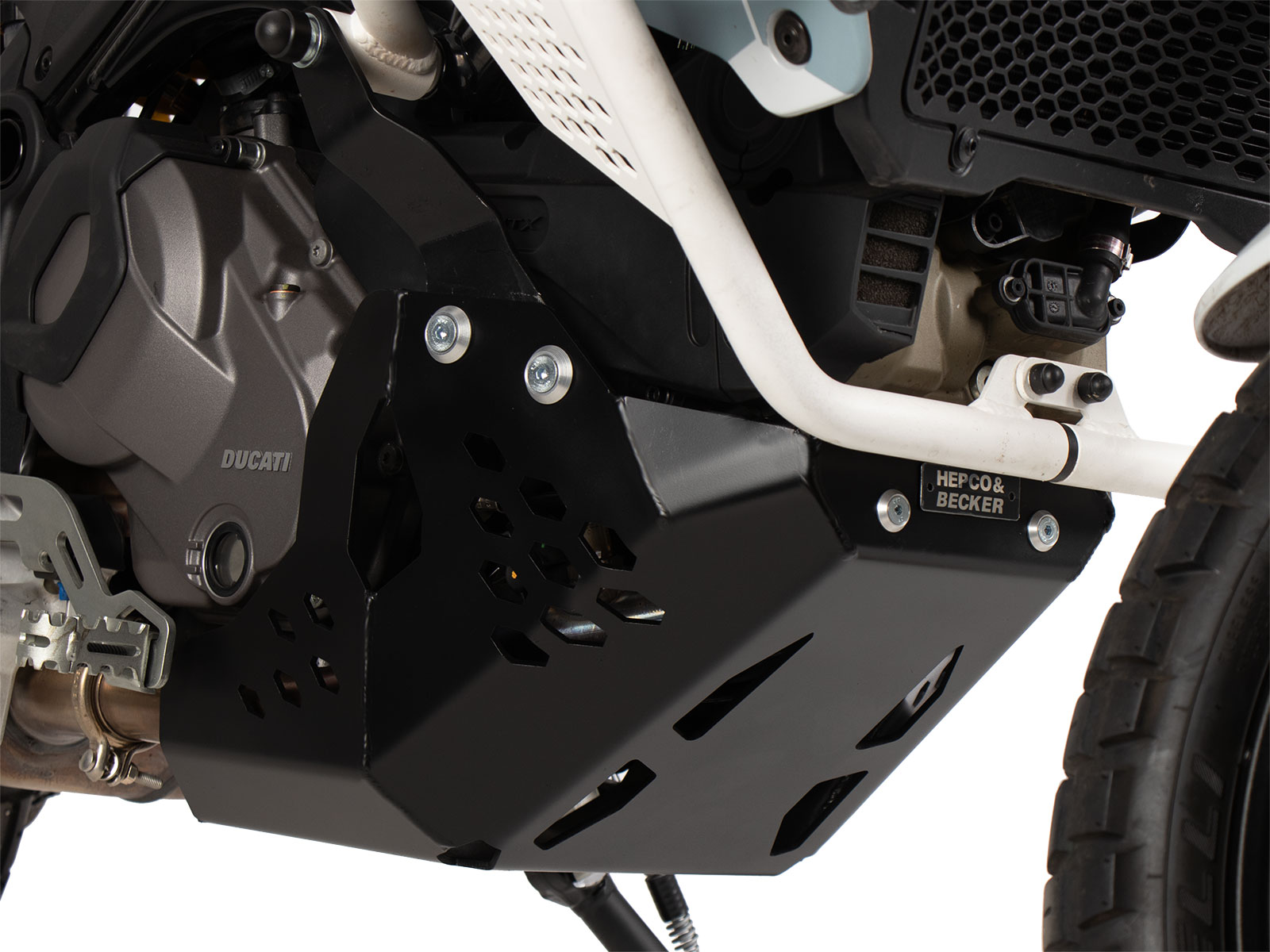 Engine protection plate black for Ducati Desert X (2022-)