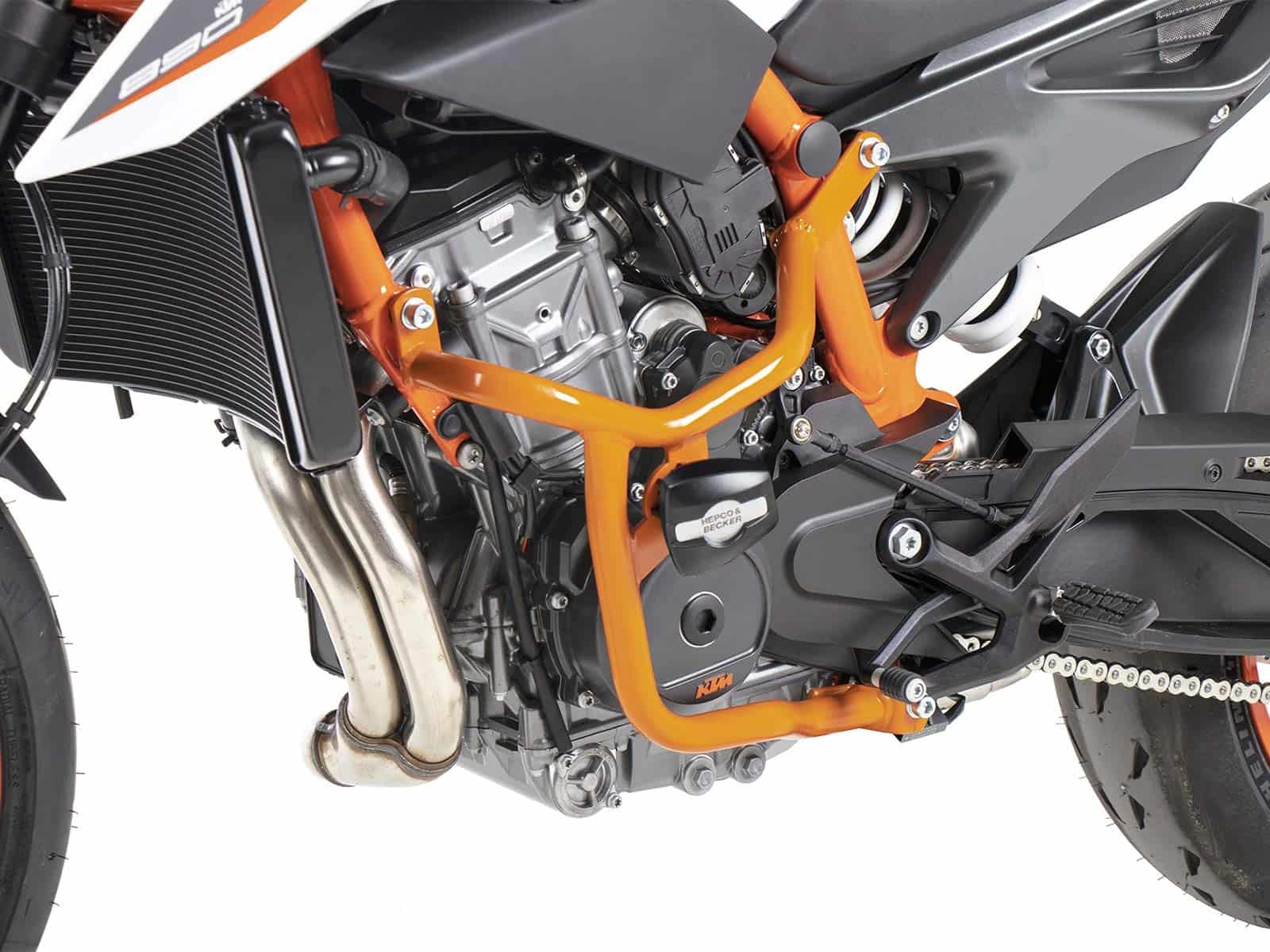 Engine protection bar orange for KTM 890 Duke R (2020-2023)