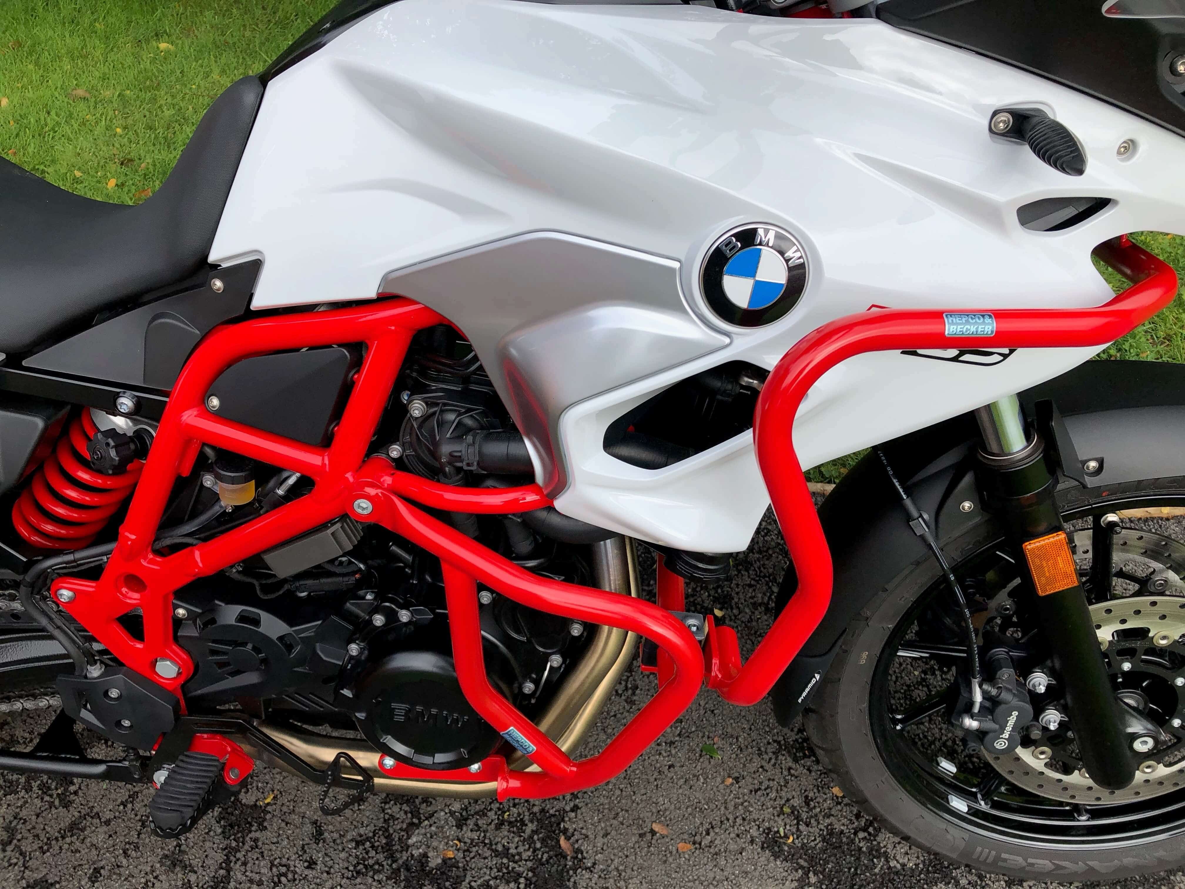 Engine protection bar red forBMW F 800 GS (2008-2018)