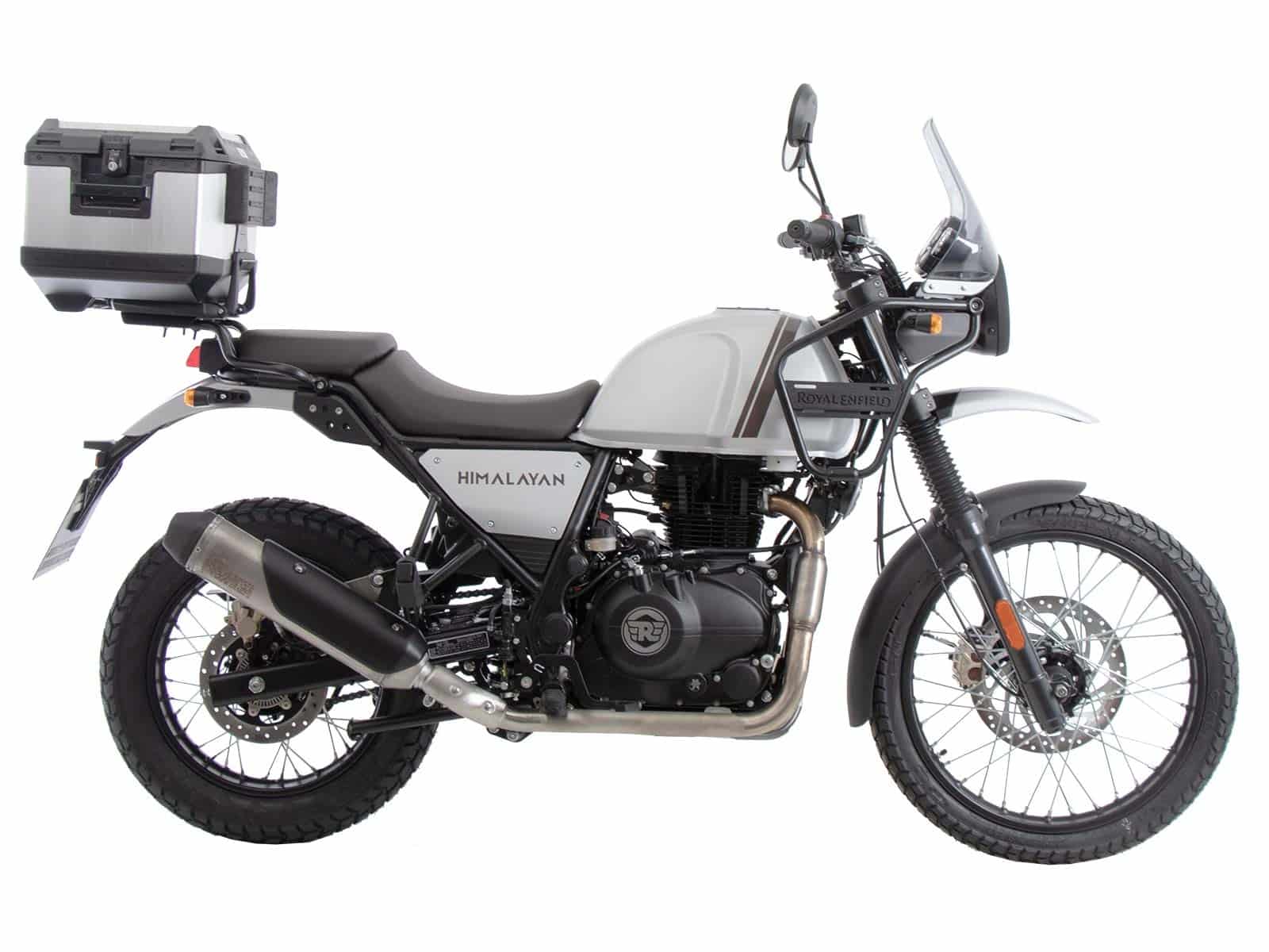 Alurack top case carrier black for combination with original rear rack for Royal Enfield Himalayan (2021-)