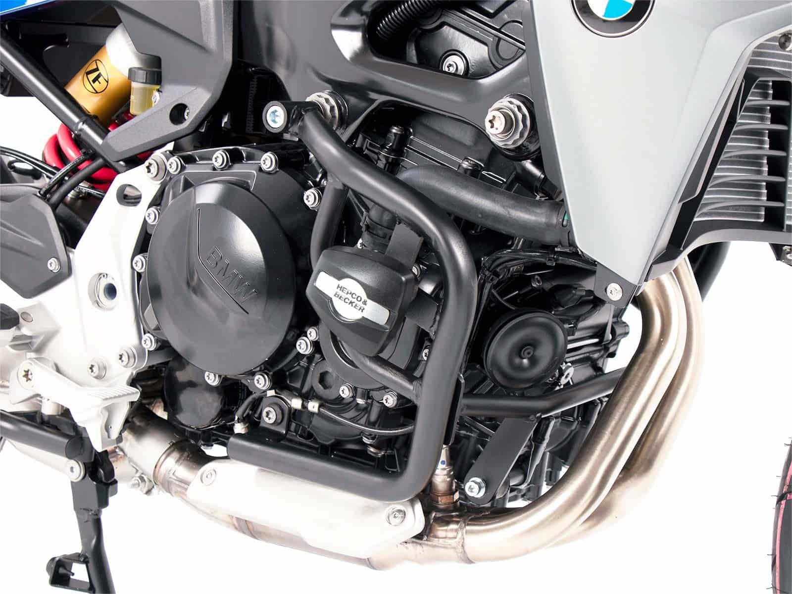 Engine protection bar black incl. protection pads for BMW F 900 XR (2020-)
