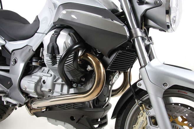 Engine protection bar black for Moto Guzzi Breva V 1100 (2004-2007)