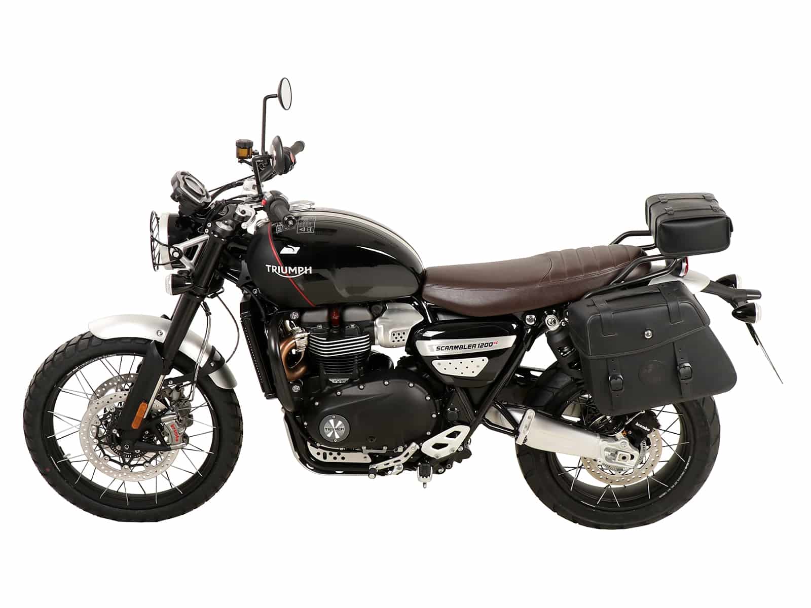 C-Bow sidecarrier only left side black for Triumph Scrambler 1200 XC (2019-2023)