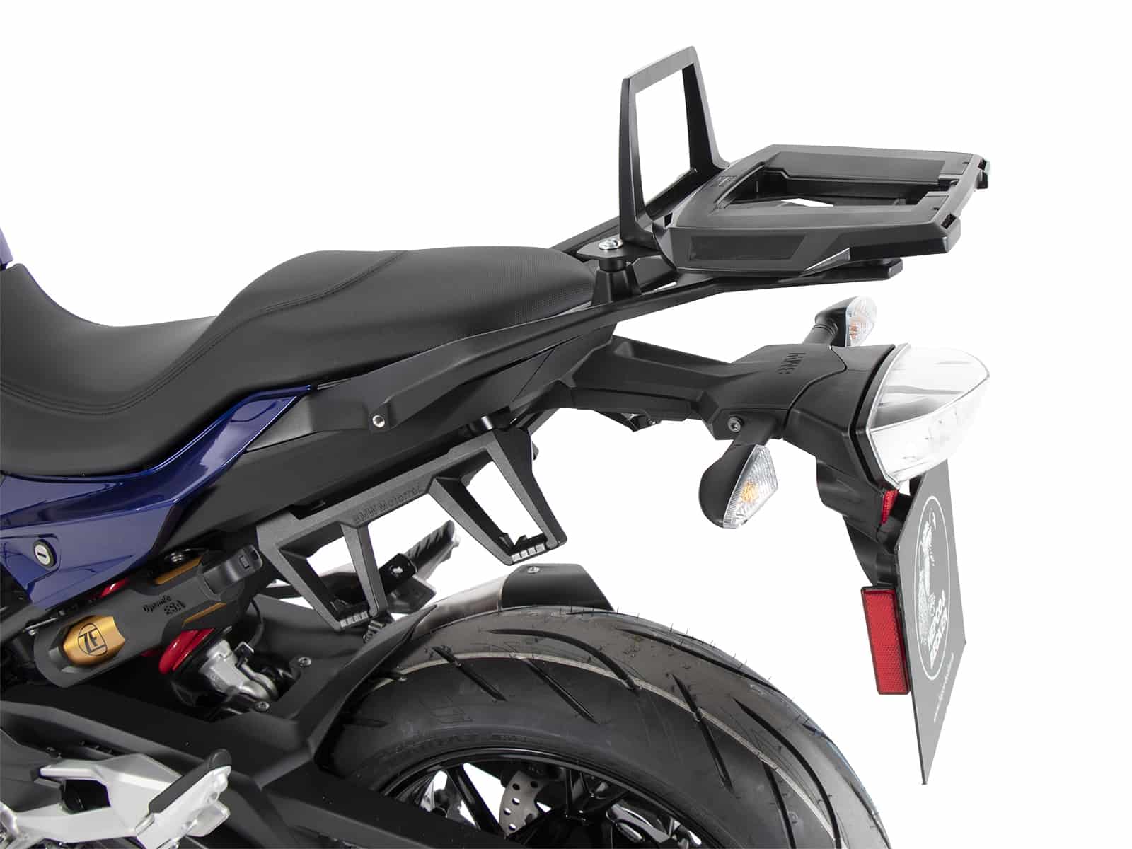 Alurack top case carrier black for combination with original rear rack for BMW F 900 R (2020-)