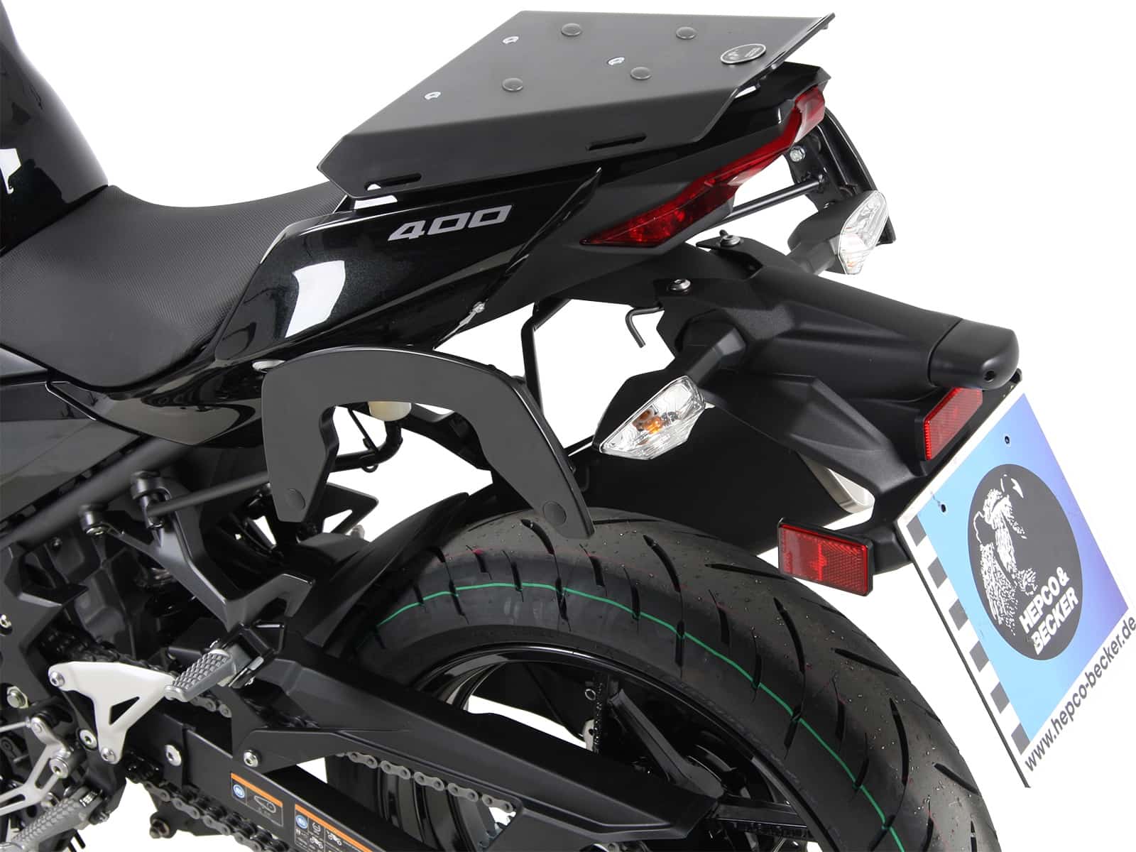 C-Bow sidecarrier black for Kawasaki Ninja 400 (2018-2023)