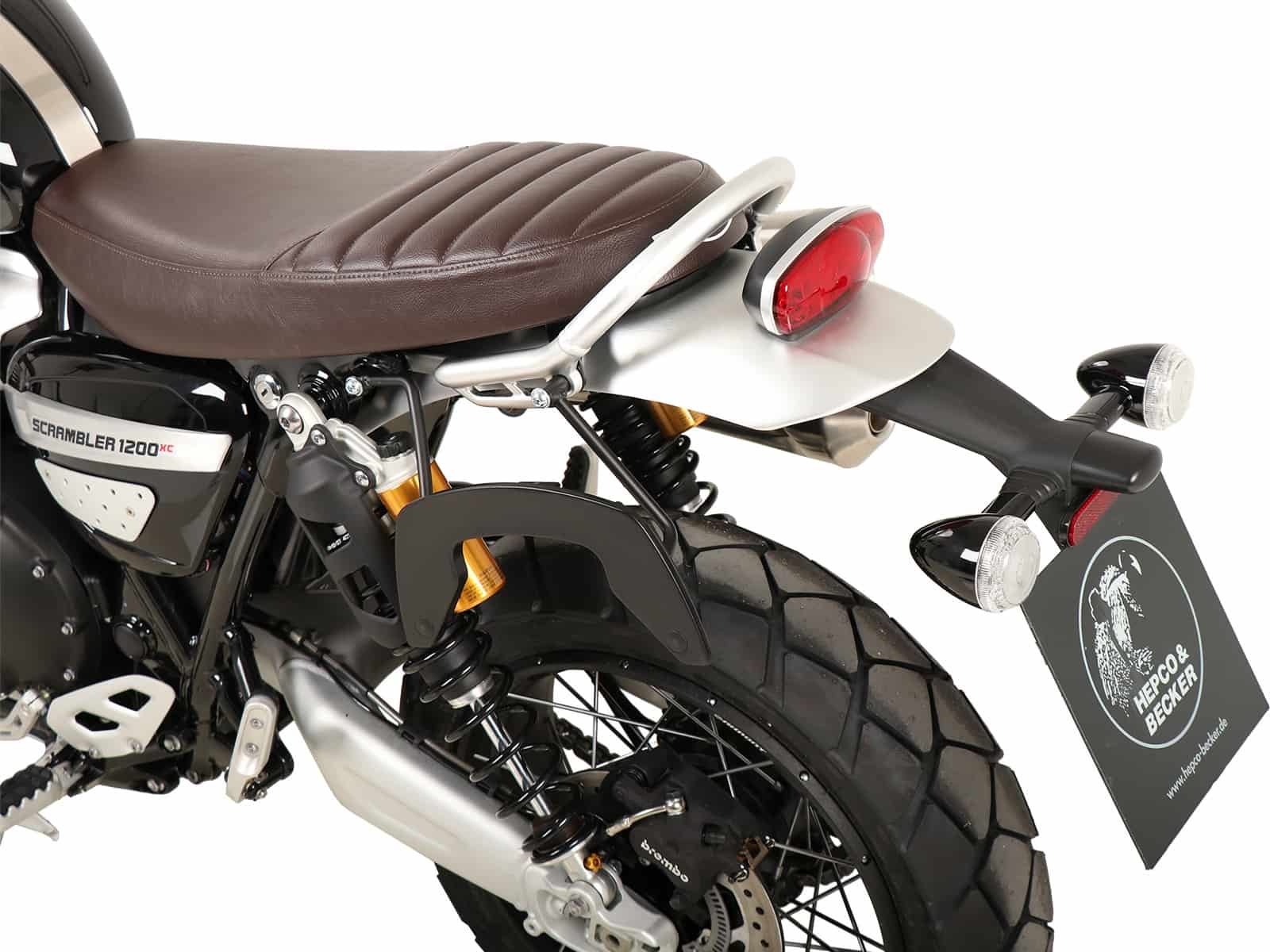 C-Bow sidecarrier only left side black for Triumph Scrambler 1200 XE (2019-2023)