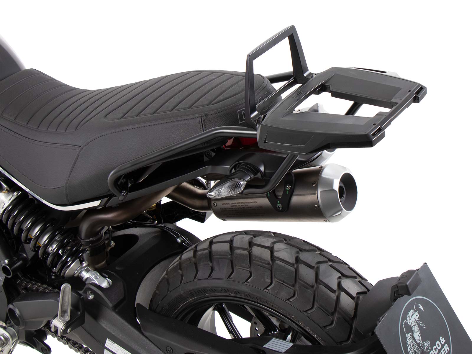 Alurack top case carrier black for Ducati Scrambler 1100 Dark Pro/Pro/Sport Pro (2021-)