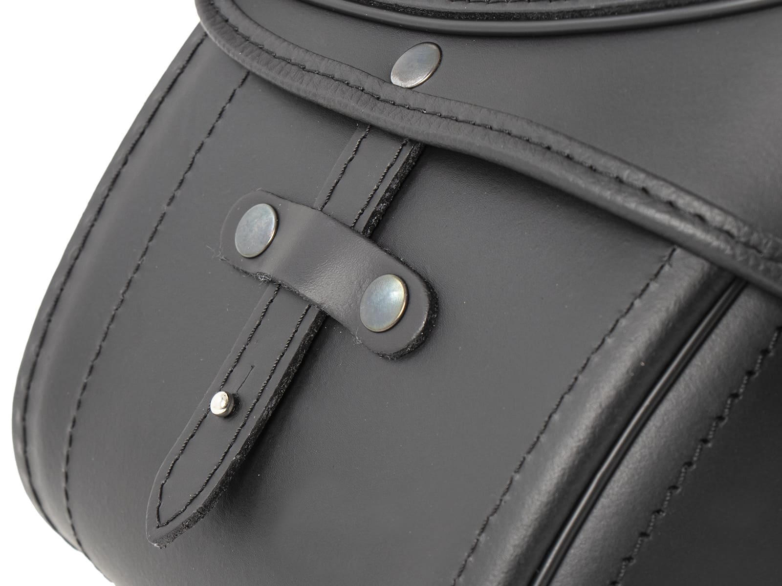 Leather single bag Buffalo black left for C-Bow holder