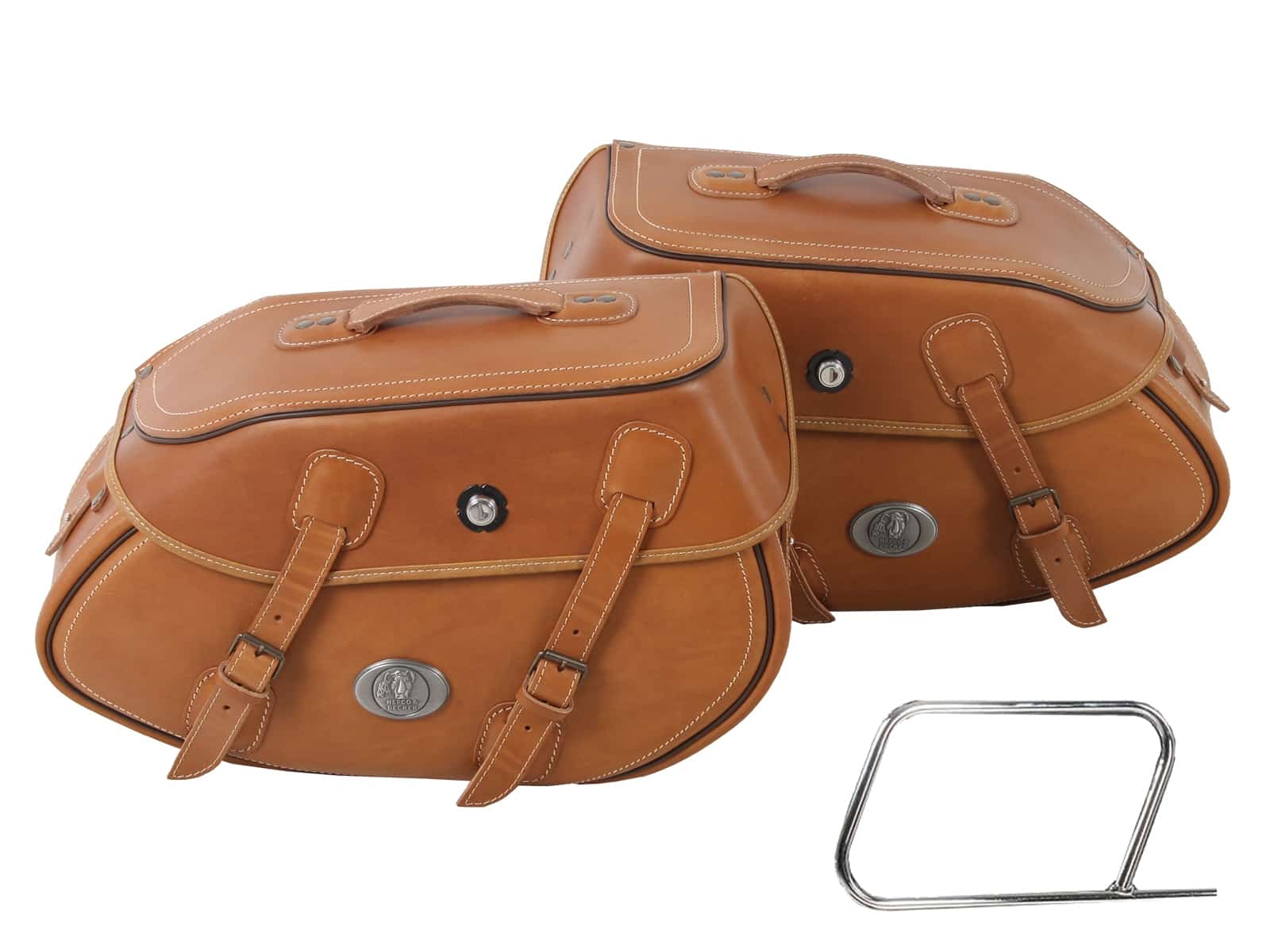 Saddle bag set Buffalo sandbrown for tube saddlebag carrier
