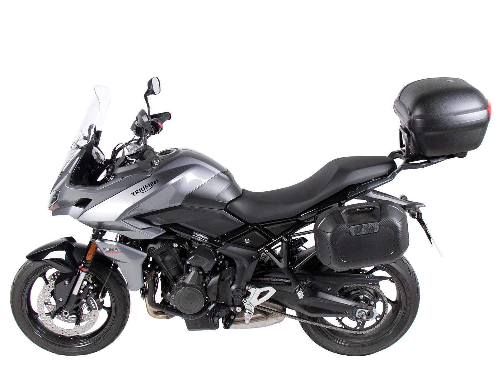 Alurack top case carrier black for combination with original rear rack for Triumph Tiger Sport 660 (2022-)