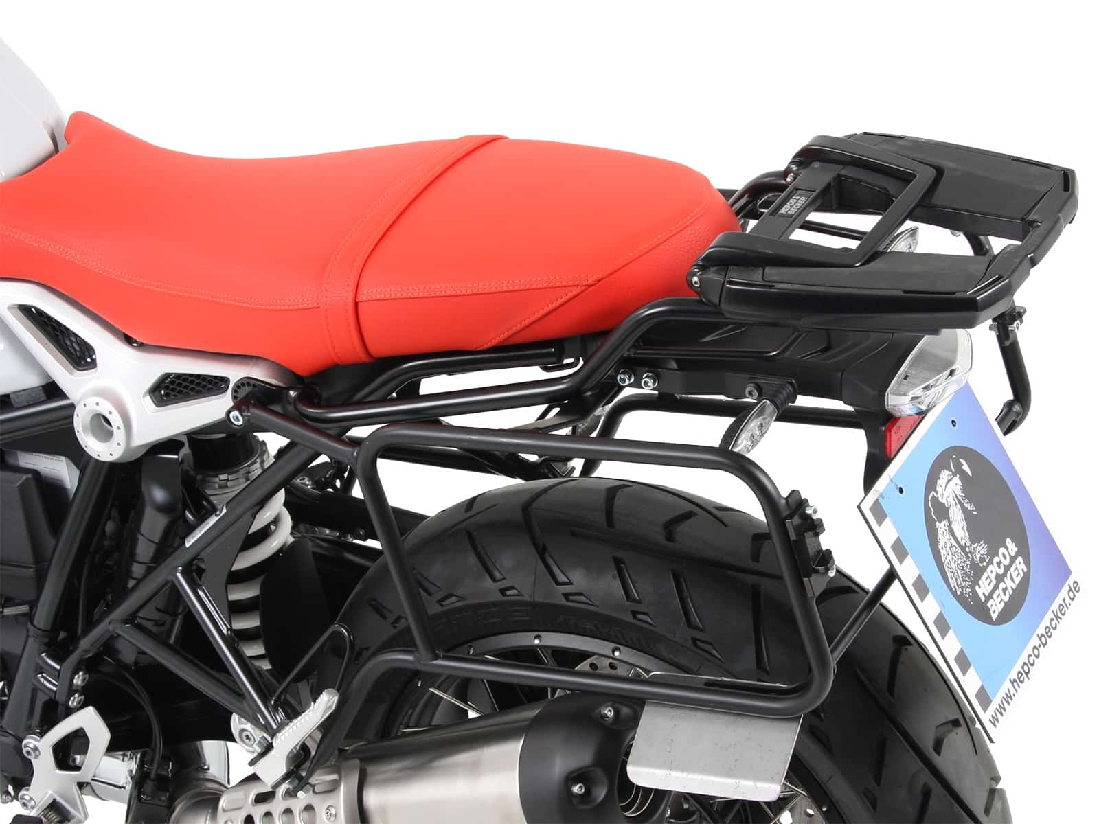 Sidecarrier permanent mounted black for BMW R nineT Pure (2017-2023)