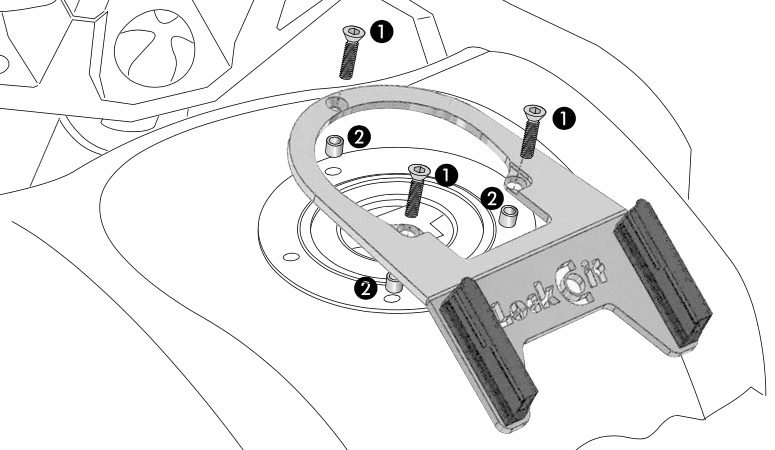 Tankring Lock-it incl. fastener for tankbag for Honda CRF 1000 L Africa Twin (2016-)