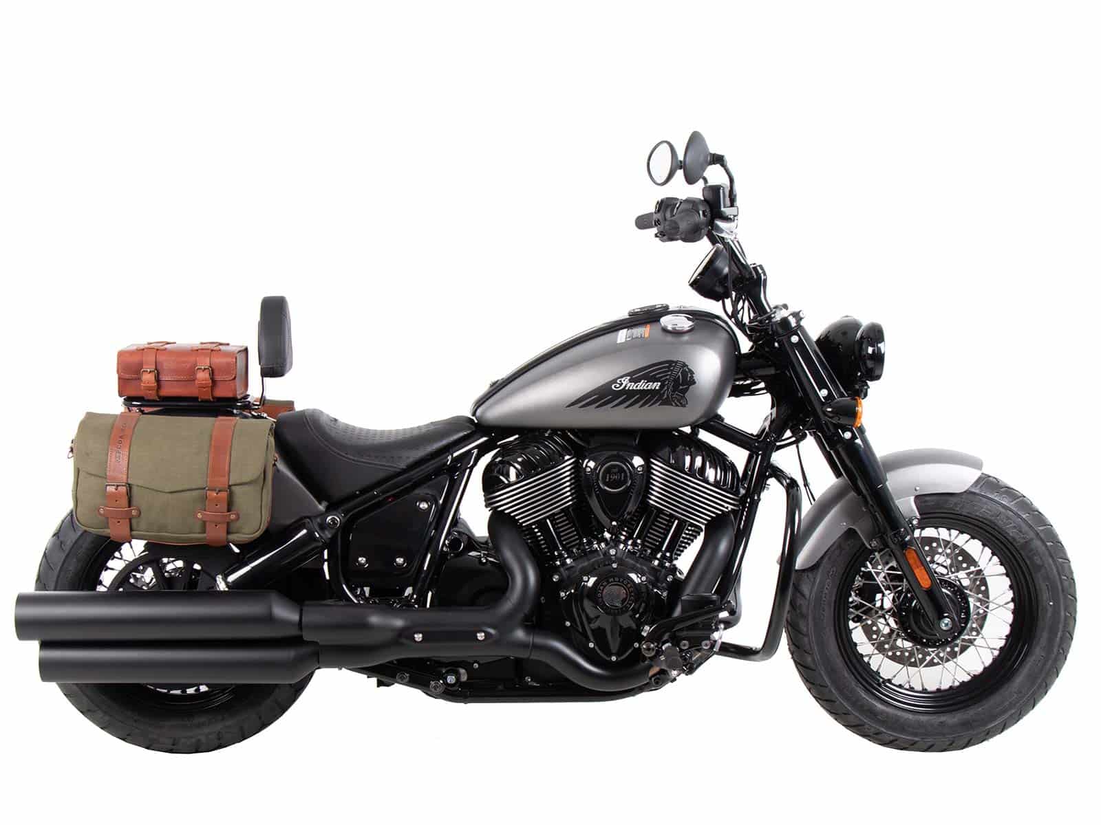 Solorack with backrest black for Indian Chief Dark Horse / Chief Bobber Dark Horse (2022-)
