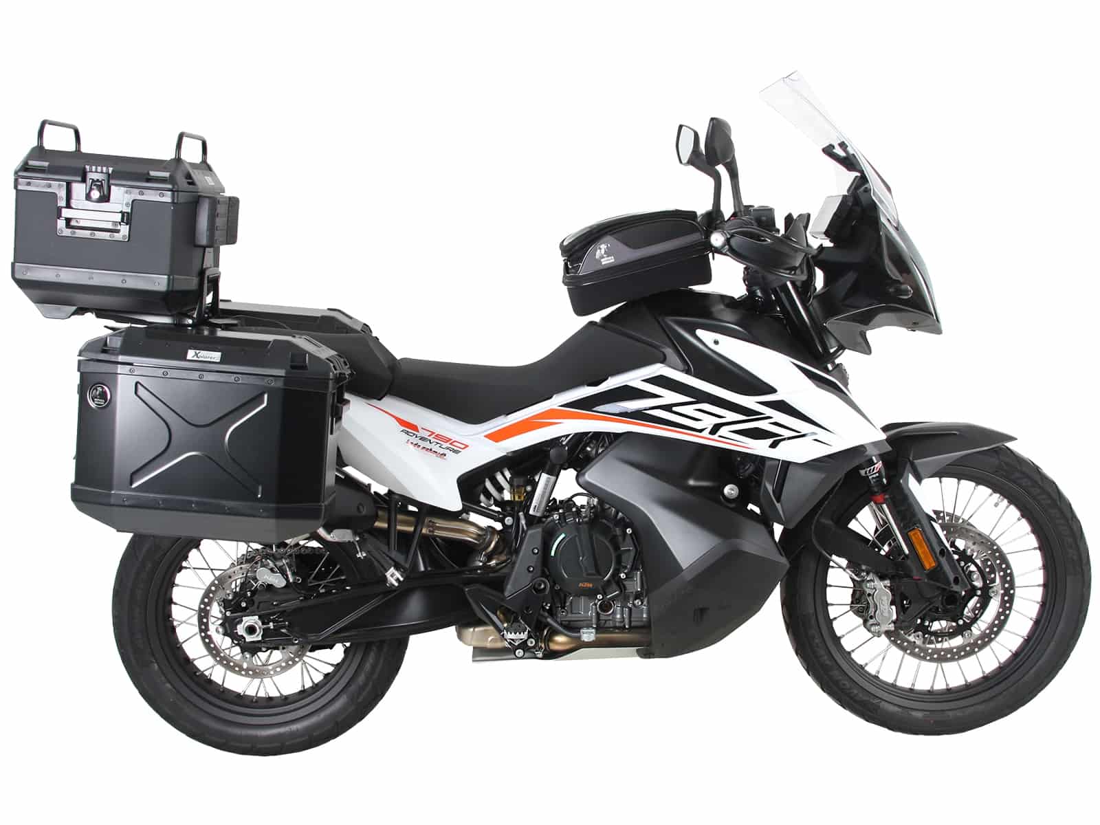 Sidecarrier permanent mounted black for KTM 790 Adventure/R (2019-)