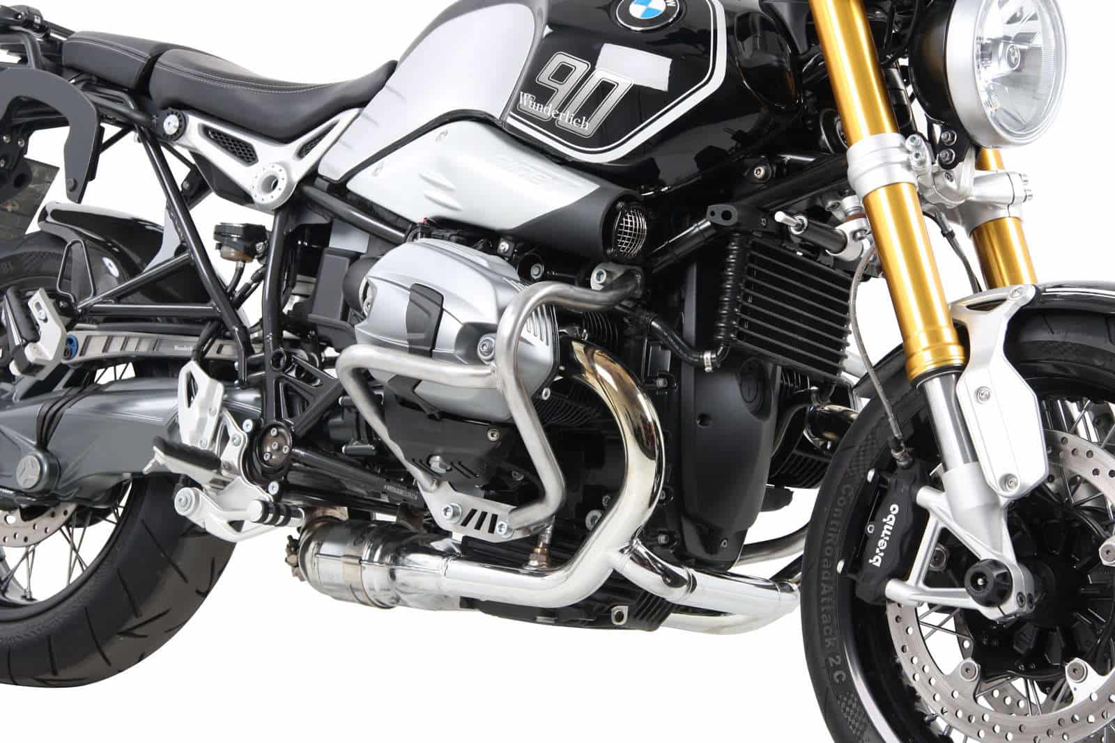 Engine protection bar silver for BMW R nineT (2014-2016)