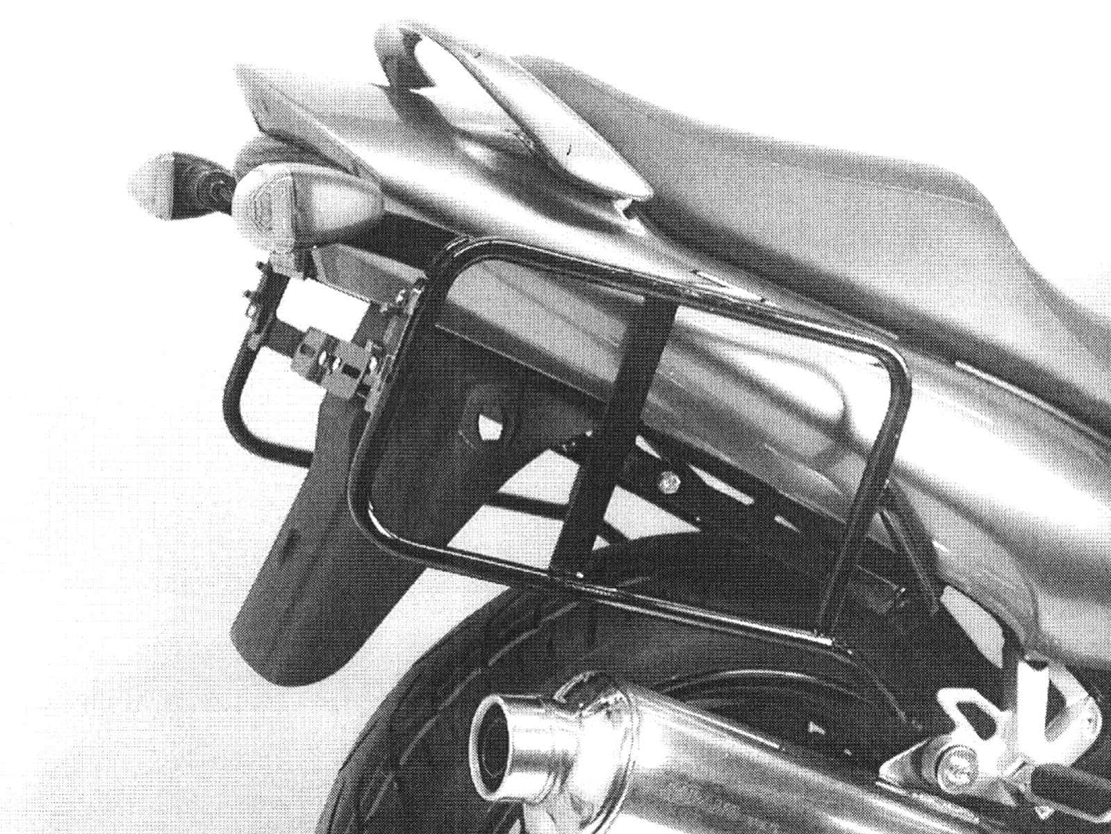 Sidecarrier permanent mounted black for Suzuki GSX 750 F (2003-2006)