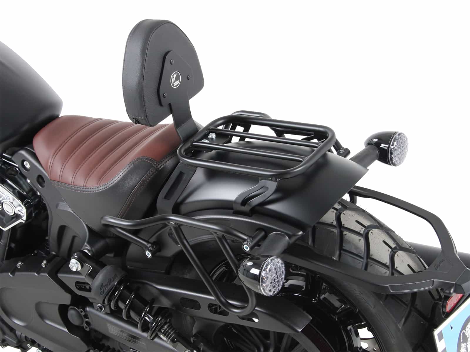 Leatherbag tube carrier Cutout for Indian Scout Bobber / Sixty / Twenty / Rogue (2017-)