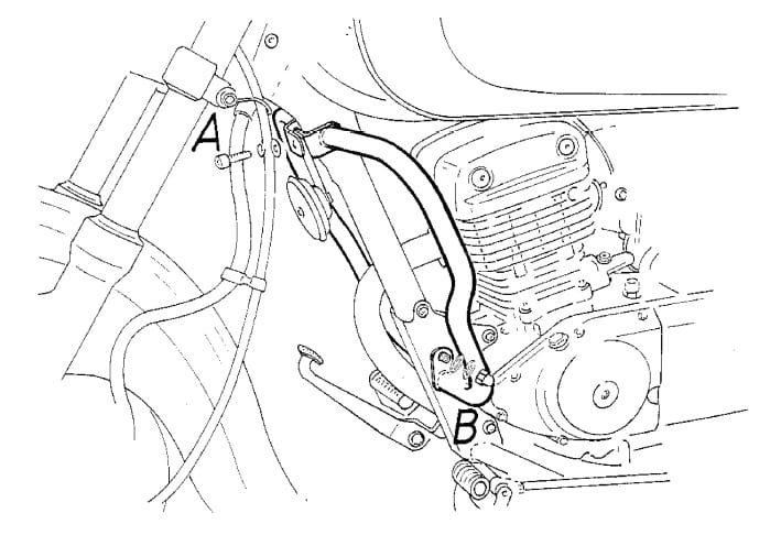 Engine protection bar chrome for Suzuki GZ 125 Marauder (1998-2004)