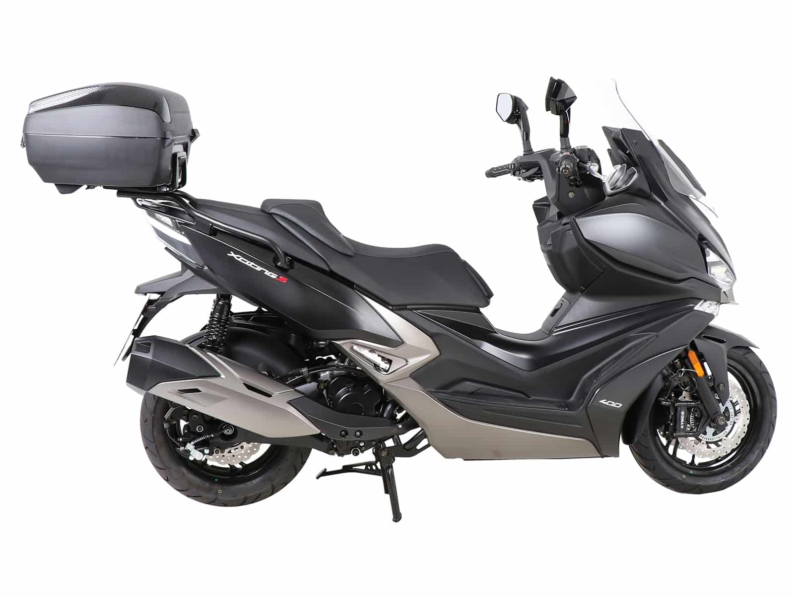 Alurack topcasecarrier black for Kymco Xciting S 400i ABS (2019-)